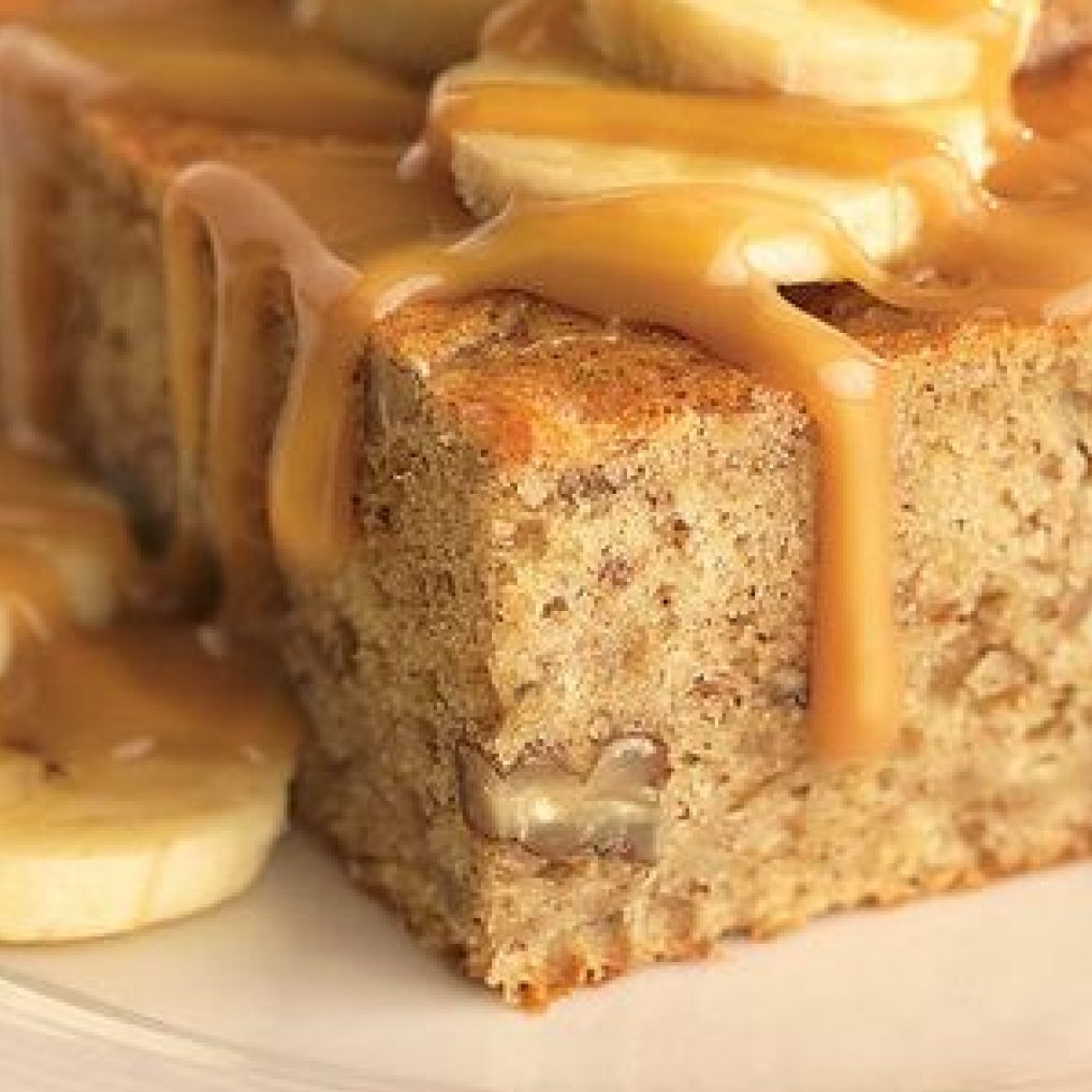 کیک با موز و گردو