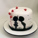 عکس کیک ولنتاین دونفره لاکچری