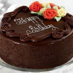 عکس کیک ولنتاین شکلات تلخ