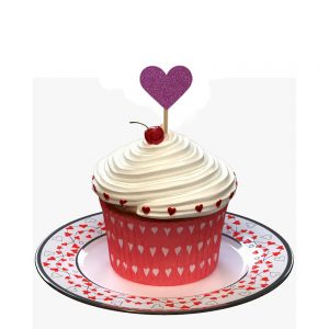 عکس کیک ولنتاین دونفره