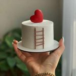 کیک ولنتاین ساده