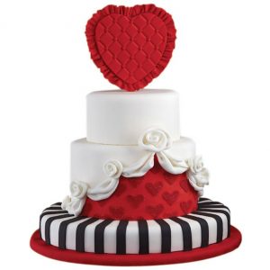 کیک ولنتاین چند طبقه